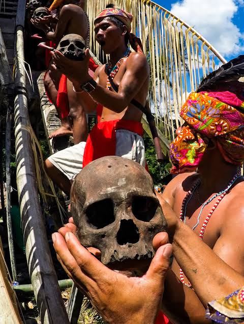 Foto Istimewa : Ritual Memandikan Tengkorak