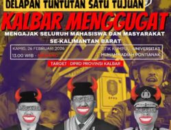 Mahasiswa Se-Kalbar Evaluasi Satu Tahun Kepemimpinan Norsan – Krisantus, Soroti IPM