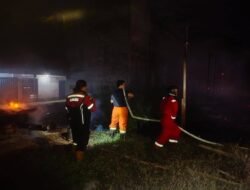 Gudang Olimpic di Limbung Ludes Terbakar, Bangunan Rata dengan Tanah