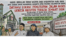 Akses Ibadah Dipagar, Seruan Keadilan Menggema Dari Samping Markas Kodam Tanjungpura